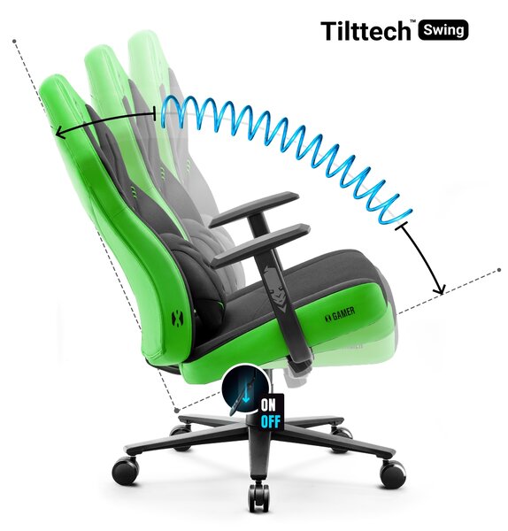 Herní židle Diablo X-Gamer 2.0 Normal Size: černo-zelená Diablochairs