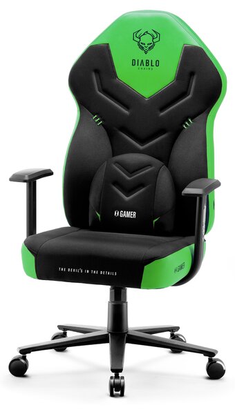 Herní židle Diablo X-Gamer 2.0 Normal Size: černo-zelená Diablochairs