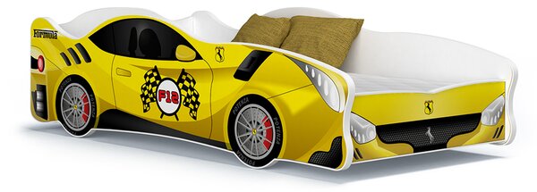 Dětská postel auto HARRY 160x80 cm - žlutá (22)