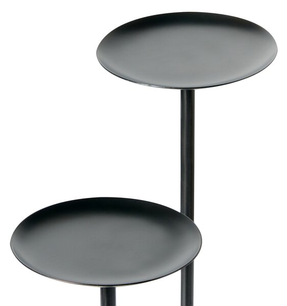 Svícen LAMEGO Kov 23 cm Černá