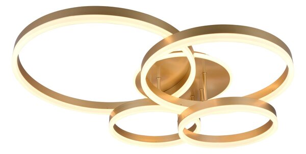 Trio 632210479 LED přisazené stropní svítidlo DRAKE | 50W integrovaný LED zdroj | 5850lm | 2700-6500K | stmívač | dálkové ovládání