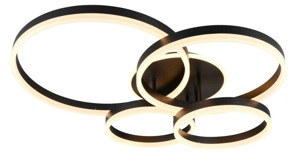 Trio 632210432 LED přisazené stropní svítidlo DRAKE | 50W integrovaný LED zdroj | 5850lm | 2700-6500K | stmívač | dálkové ovládání