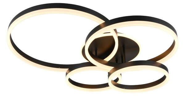 Trio 632210432 LED přisazené stropní svítidlo DRAKE | 50W integrovaný LED zdroj | 5850lm | 2700-6500K | stmívač | dálkové ovládání