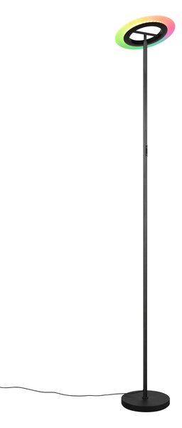 Trio R43411132 LED stojací lampa SANBA | 17W integrovaný LED zdroj | 1900lm | 2700-6500K | dálkové ovládání | stmívač | rgb - barevné