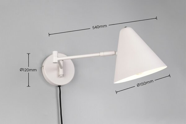 Trio 263970176 nástěnné svítidlo COSIMA | 10W E14 | s vypínačem