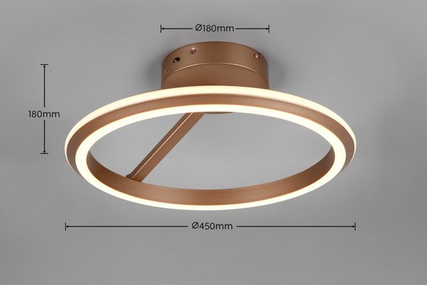 Trio 635510165 LED přisazené stropní svítidlo AMADOR | 34W integrovaný LED zdroj | 4000lm | 2300+3000+4000K | Trio - SwitchDimmer