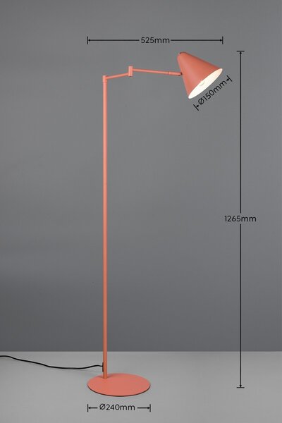 Trio 463900140 stojací lampa COSIMA | 10W E14 | s vypínačem