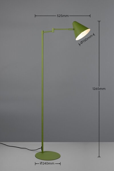 Trio 463900115 stojací lampa COSIMA | 10W E14 | s vypínačem