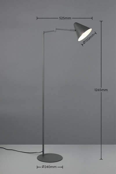 Trio 463900142 stojací lampa COSIMA | 10W E14 | s vypínačem