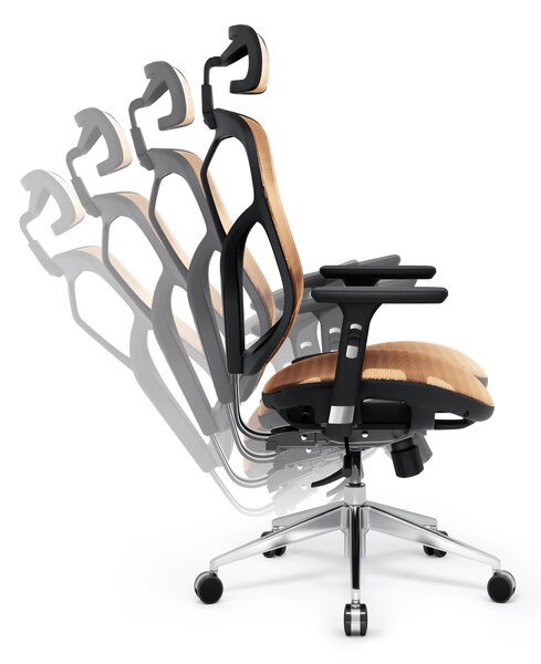 Ergonomická židle Diablo V-Basic: černo-oranžová