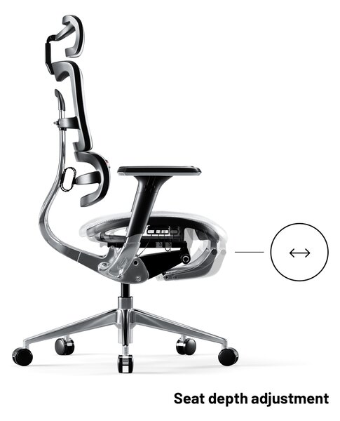 Ergonomické křeslo Diablo V-Master: černo bílá