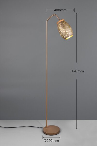 Trio TR41571065 stojací lampa BIDAR E27
