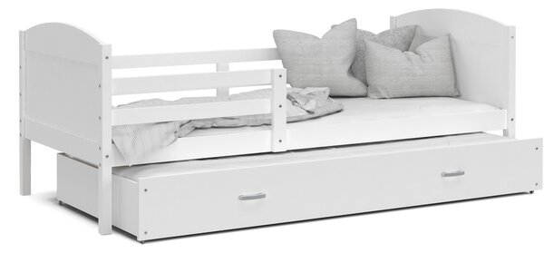Dětská postel s přistýlkou MATTEO 2 - 190x80 cm - bílá
