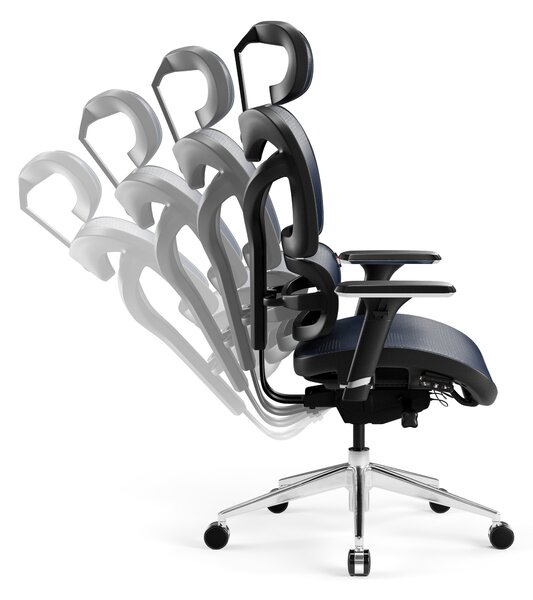 Ergonomická židle Diablo V-Commander: Černo-Modrá