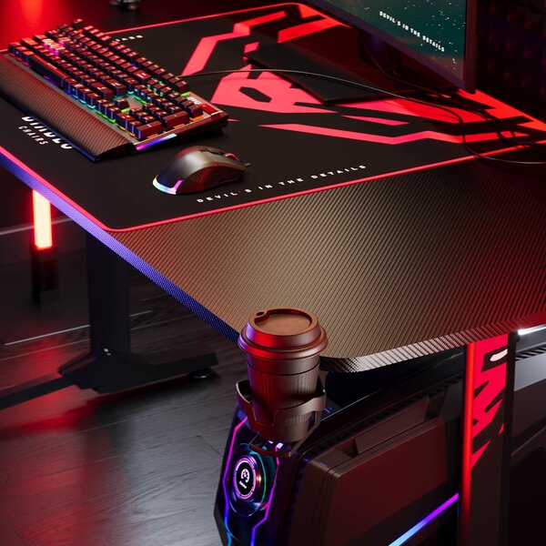 Velký herní stůl Diablo X-Mate 1600 černý