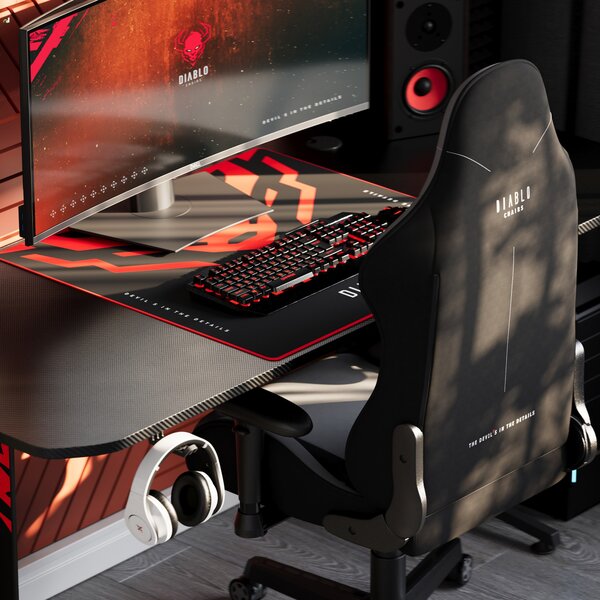 Velký herní stůl Diablo X-Mate 1600 černý
