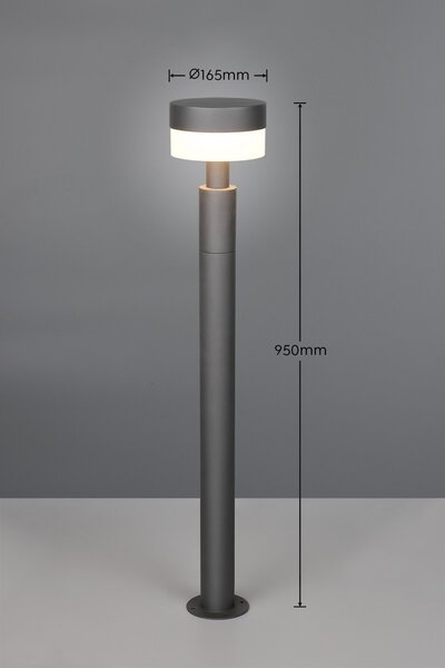 Trio T430561142 LED zahradní sloupek MACKENZIE | 8W integrovaný LED zdroj | 800lm | 3000K