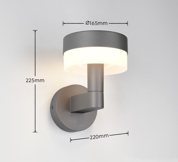 Trio T230561142 LED venkovní nástěnné svítidlo MACKENZIE | 8W integrovaný LED zdroj | 800lm | 3000K