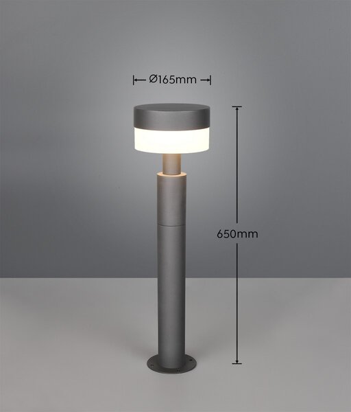 Trio T530561142 LED zahradní sloupek MACKENZIE | 8W integrovaný LED zdroj | 800lm | 3000K