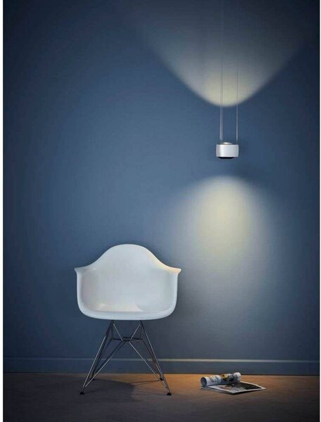 LOOM DESIGN LED závěsné světlo Air, bílé, hliník, 13 cm, stmívatelný, Bílá / opál, Obývací pokoj / jídelna, Hliník, Moderní