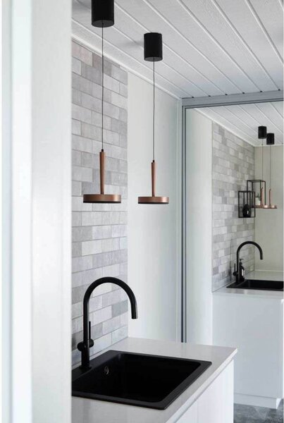 LOOM DESIGN LED závěsné světlo Nyx P1, bronz, hliník, stmívatelný, Bronz / starožitná mosaz, Obývací pokoj / jídelna, Hliník, Moderní