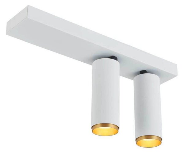 LOOM DESIGN LED stropní bodové světlo X-Beam, 2-křídlé, bílé, stmívatelný, Bílá / opál, Obývací pokoj / jídelna, Hliník, Moderní