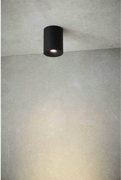LOOM DESIGN LED stropní svítidlo Nyx, černé, IP54, stmívatelný, Černá, Koupelna, Hliník, Moderní