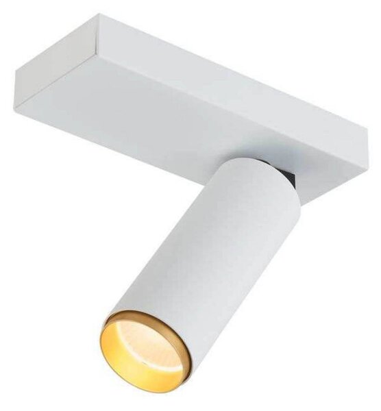 LOOM DESIGN LED stropní bodové světlo X-Beam, 1-flg., bílé, stmívatelný, Bílá / opál, Obývací pokoj / jídelna, Hliník, Moderní