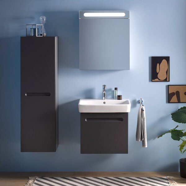 Duravit No. 1 skříňka 49x42.6x47.8 cm pod umyvadlo závěsná grafitová N14280049490000