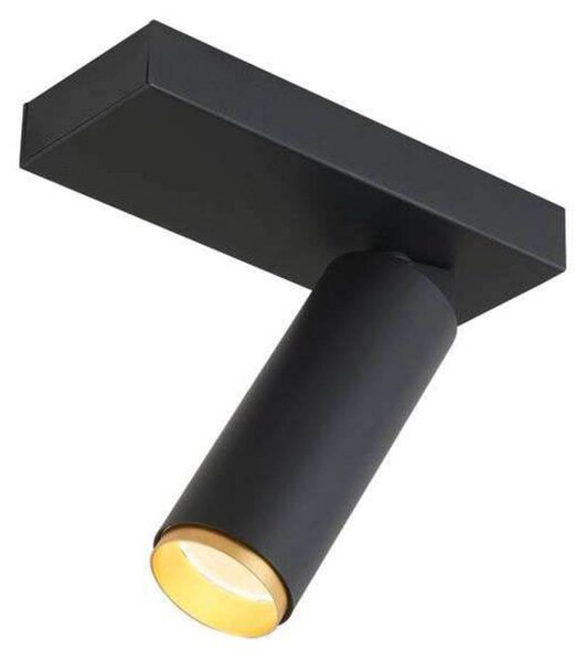 LOOM DESIGN LED stropní bodové světlo X-Beam, 1-flg., černé, stmívatelný, Černá, Obývací pokoj / jídelna, Hliník, Moderní