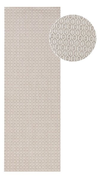 Šedý venkovní koberec NORTHRUGS Coin, 80 x 200 cm