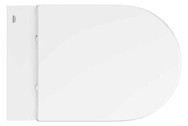 Grohe Euro Ceramic wc mísa se sedátkem s pomalým sklápěním závěsná bez splachovacího kruhu s vírovým splachováním bílá lesk 102510SH00