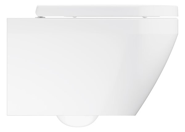 Grohe Euro Ceramic wc mísa se sedátkem s pomalým sklápěním závěsná bez splachovacího kruhu s vírovým splachováním bílá lesk 102510SH00