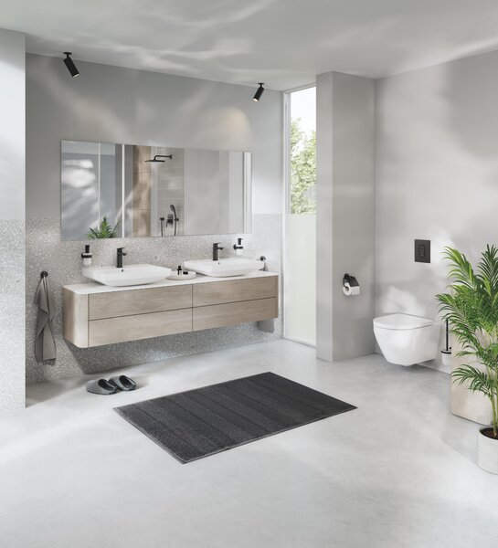 Grohe Euro Ceramic wc mísa se sedátkem s pomalým sklápěním závěsná bez splachovacího kruhu s vírovým splachováním bílá lesk 102510SH00