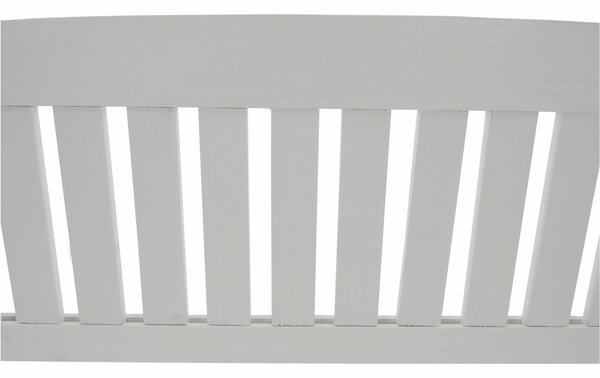KONDELA Zahradní lavička, bílá, 150cm, AMULA