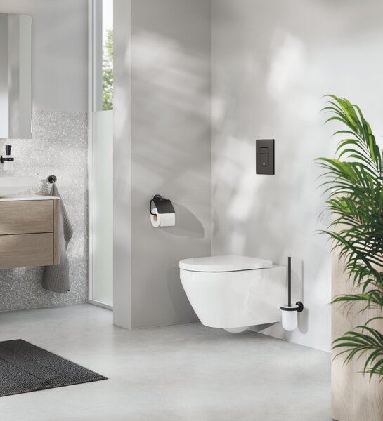 Grohe Euro Ceramic wc mísa se sedátkem s pomalým sklápěním závěsná bez splachovacího kruhu s vírovým splachováním bílá lesk 102510SH00