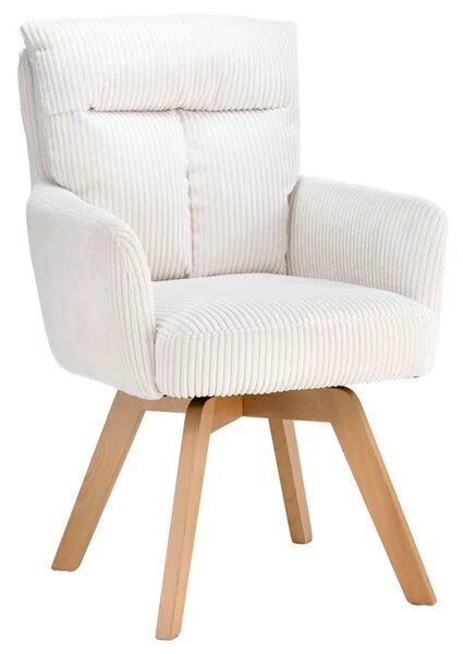 Designová otočná židle Maddison béžový manšestr