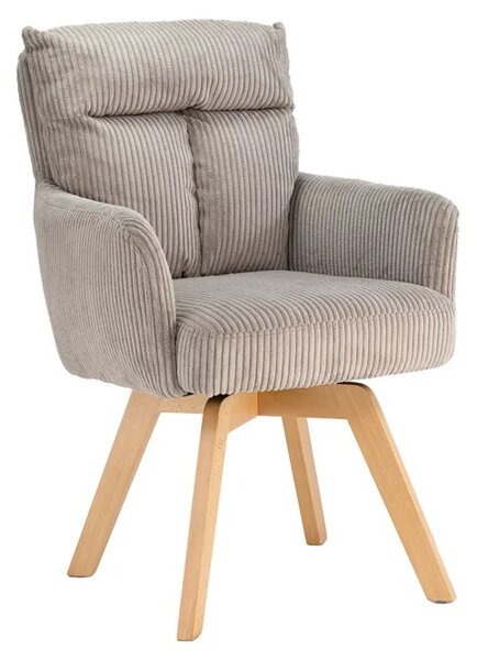 Designová otočná židle Maddison šedo-béžový manšestr