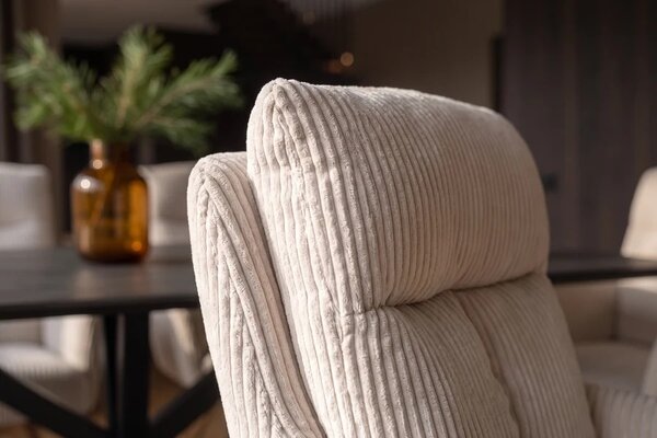 Designová otočná židle Maddison béžový manšestr