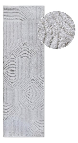 Krémový běhoun 80x240 cm Chappe Cream White – Elle Decoration