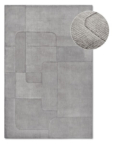 Šedý ručně tkaný vlněný koberec 160x230 cm Charlotte – Villeroy&Boch