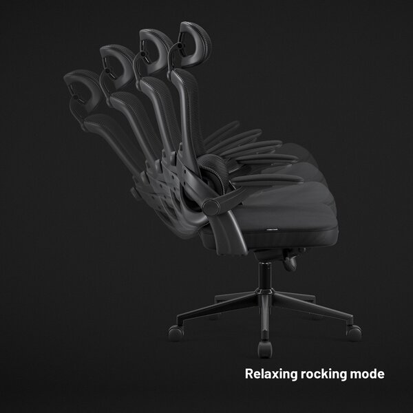 Ergonomická kancelářská židle Diablo V-Light: černá