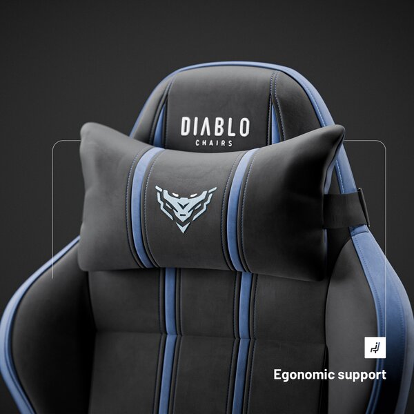 Herní židle látková Diablo X-One 2.0 Night Blue, Normal Size