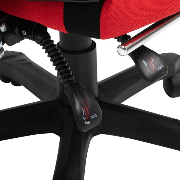 Vinsetto Ergonomická kancelářská židle, herní židle, otočná židle s opěrkou nohou, PC židle, exekutivní židle, nastavitelná výška, polyester, černá a