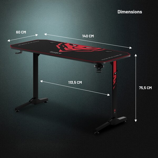 HERNÍ STŮL DIABLO X-MATE 1400 černý