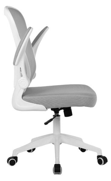Dětská otočná židle Neoseat LEXI — látka, šedá
