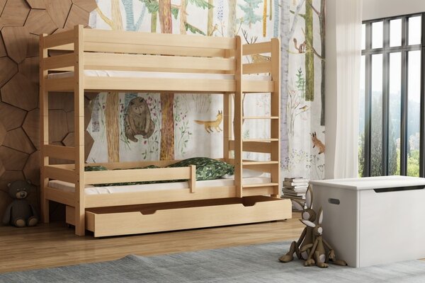 Dětská patrová postel z masivu GABI - 180x80 cm