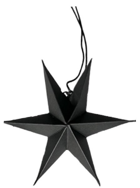 Noordliving Šesticípá hvězda Xmas Black - 12 cm NL149