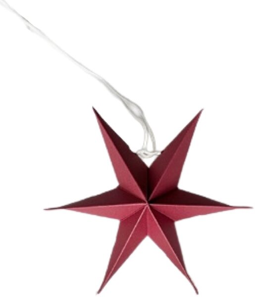 Noordliving Šesticípá hvězda Xmas Wine Red - 12 cm NL151