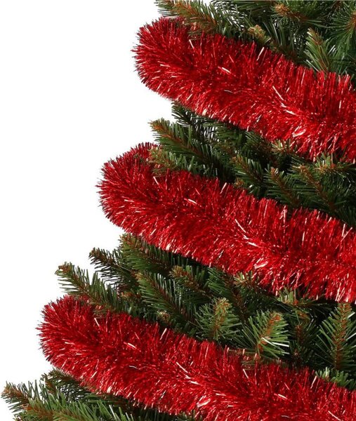 Vánoční řetěz Girlanda 6 m SPRINGOS Premium CA0925 červený
